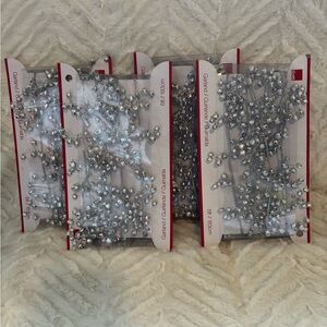 Crate&Barrel Silver Holiday Garland